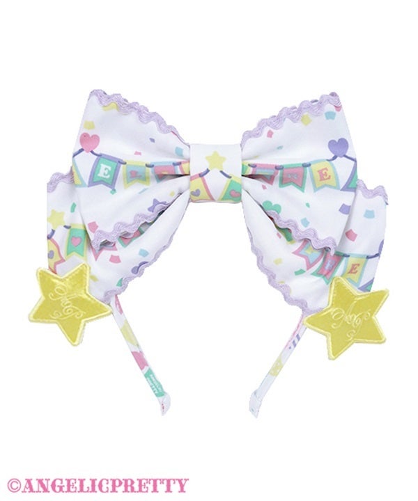 Happy Garland Head Bow (2025) by Angelic Pretty