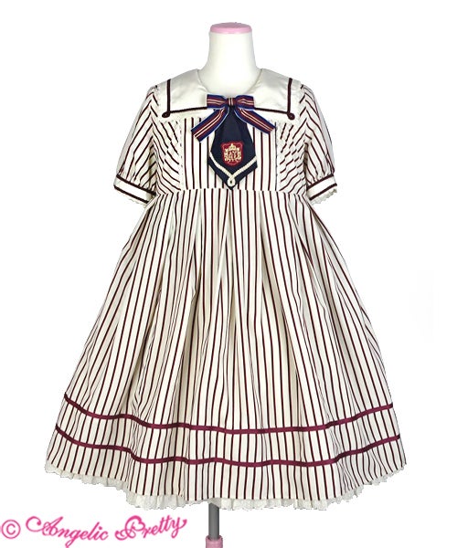University Short Sleeve OP by Angelic Pretty