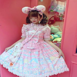 CC Cat ~ Rainbow Doll House JSK by Chinese Indie Brand