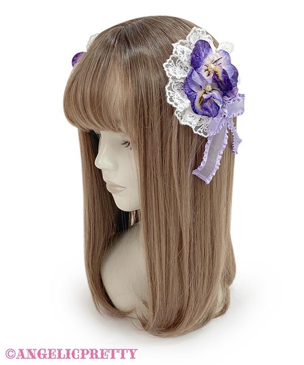 Lacy Pansy Clip Set by Angelic Pretty
