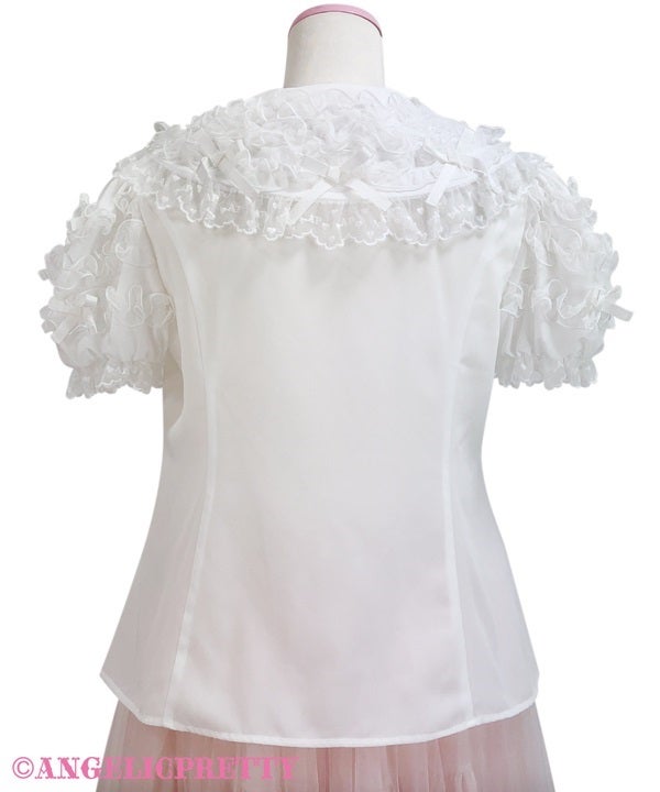 Airy Frill Short Sleeve Blouse by Angelic Pretty