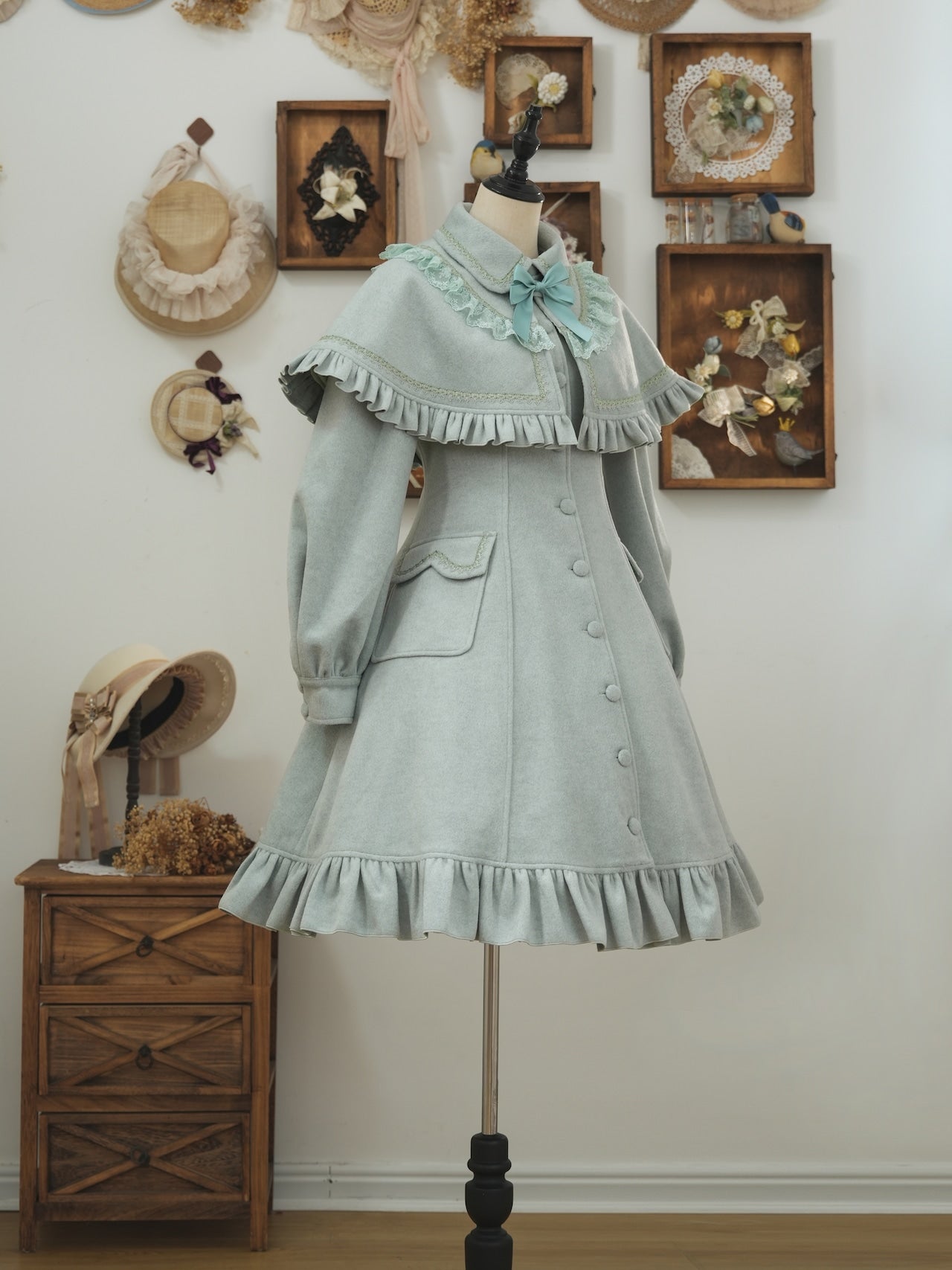 Hoshibako Works ~ Icing Frill Princess Coat with Cape by Indie Brand