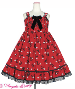 Angelic Pretty　Letter Dollジャンパースカート Letter Doll JSK by Angelic Pretty