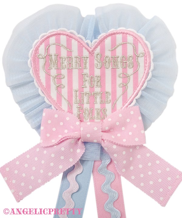 Melody Toys Heart Emblem Brooch (2022) by Angelic Pretty