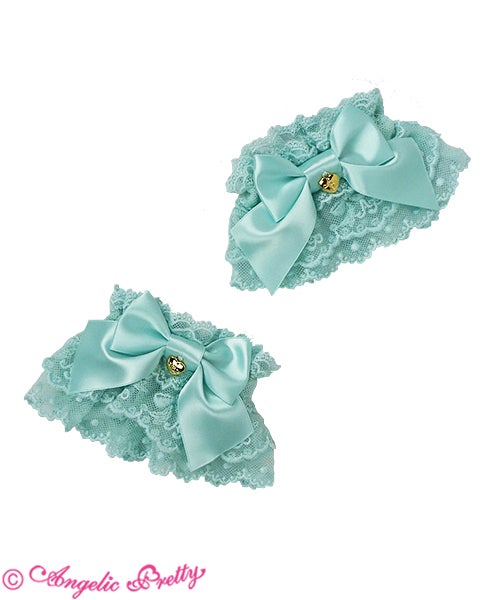 Cute Ribbon Wrist Cuffs (2020) by Angelic Pretty