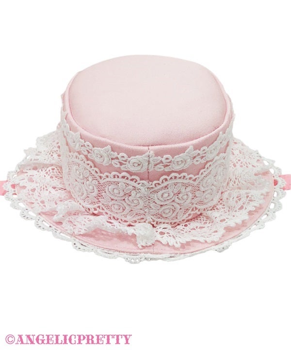 AngelicPretty ‪‪Elegant Roseミ二ハットピンクロリータ Elegant Rose Mini Hat by Angelic Pretty