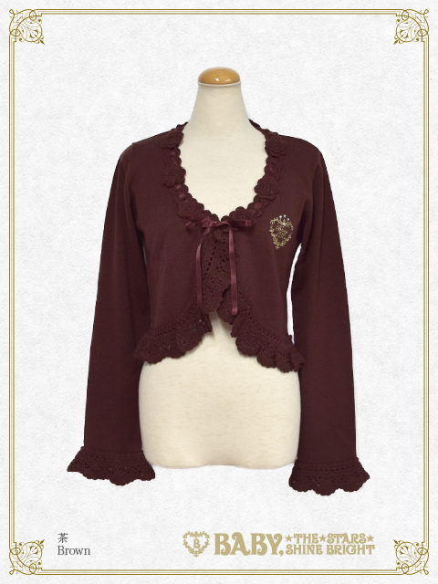 BABY,THE STARS SHINE BRIGHT★ブラウン★ボレロ Flower Bolero by Baby, the Stars Shine Bright