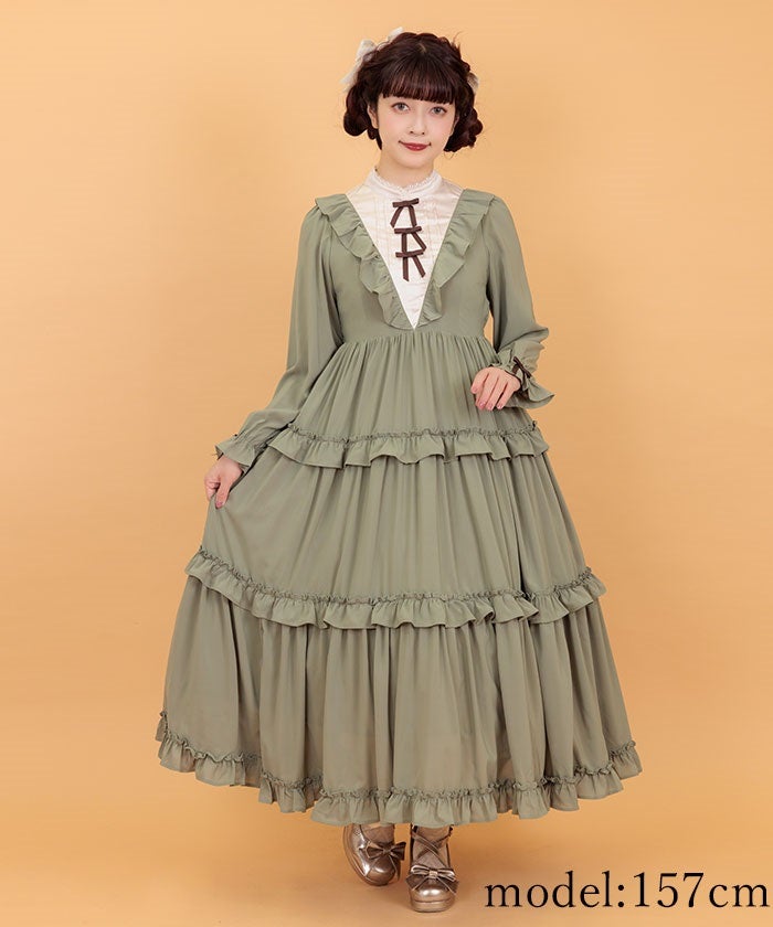 Kawaii - Classical Frill Long OP by Axes Femme