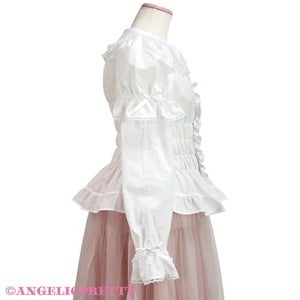 Honey Shirring Sleeve Blouse by Angelic Pretty