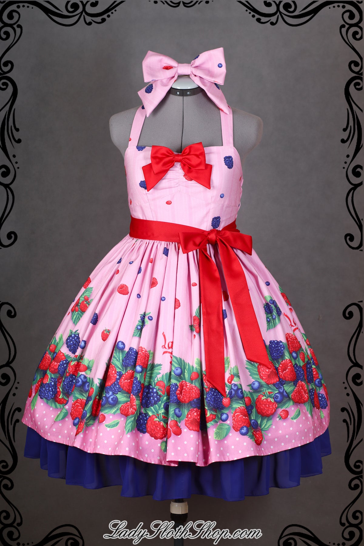 Verrry Berry Picnic Halter Neck JSK (2022) by Lady Sloth