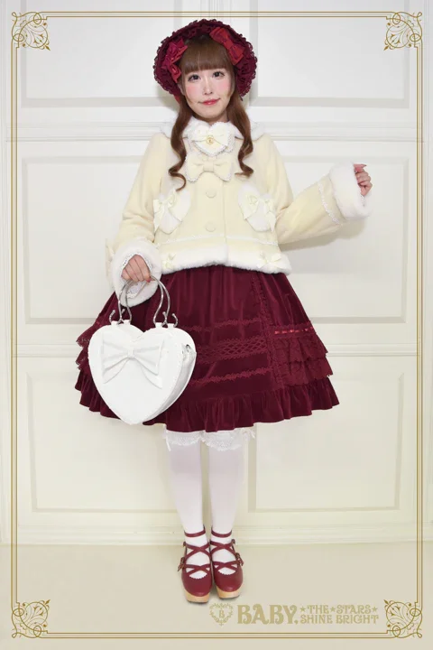 Heart Ribbon Short Coat [build to order] by Baby, the Stars Shine