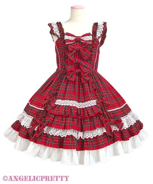 Sweet Frill JSK (Tartan) by Angelic Pretty