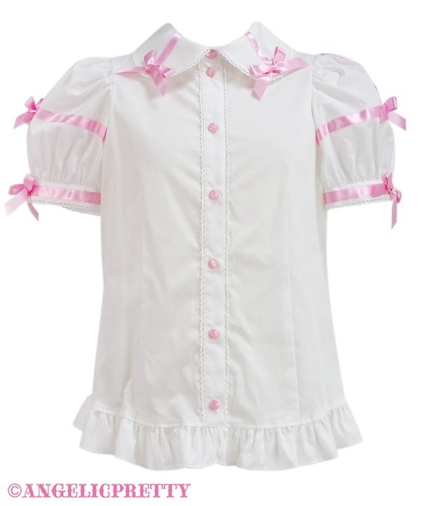 Charming Cross Ribbon Blouse by Angelic Pretty