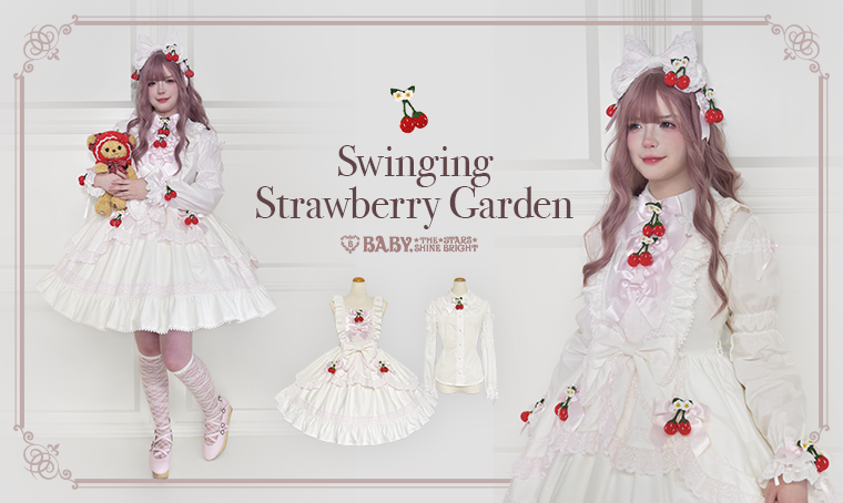 Swinging Strawberry Garden JSK (2026) by Baby, the Stars Shine Bright