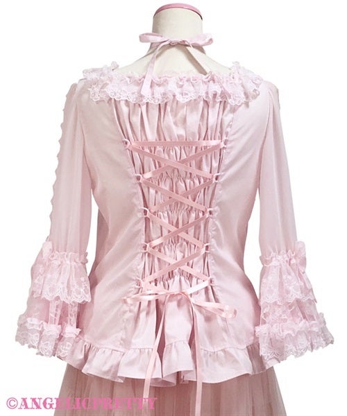 Princess Ribbon Decoration Blouse by Angelic Pretty