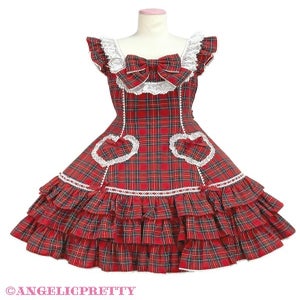 Cute Heart JSK (Tartan) by Angelic Pretty