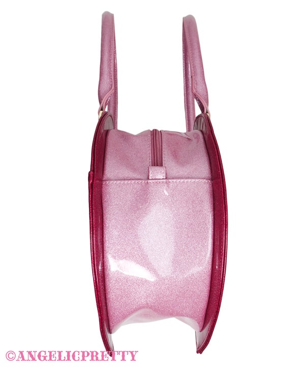 Angelic Pretty グリッターLove Heartトートバッグ　ピンク Glitter Love Heart Tote Bag (2022) by Angelic Pretty