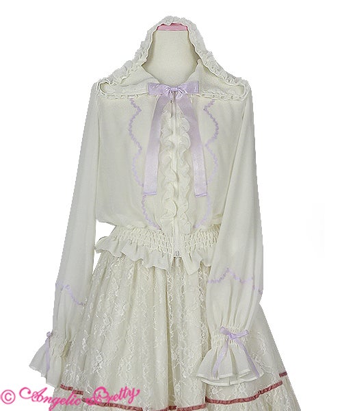 Sweetie Ribbon Chiffon Parka by Angelic Pretty