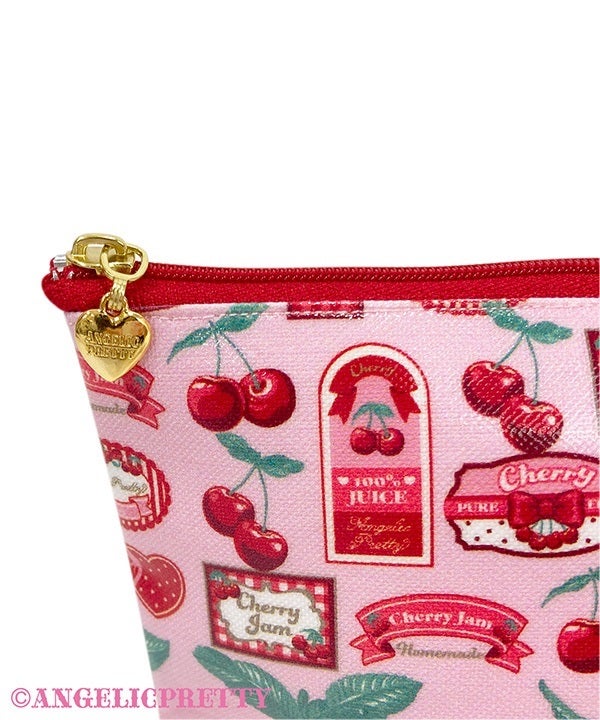 Cherry Jam Label Pouch (2025 2nd release) by Angelic Pretty