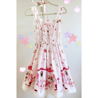 Room Print Shirring JSK by Metamorphose Temps de Fille
