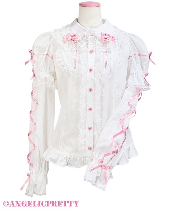 Dress-up Lace Detachable Sleeves Blouse by Angelic Pretty