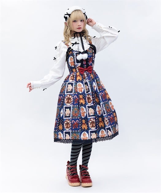 Chalmiere - Christmas Pattern JSK by Axes Femme