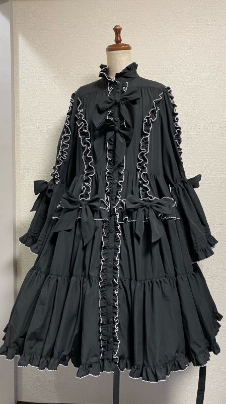 Standing Collar Princess OP (Pico Lace Frill) by Physical Drop