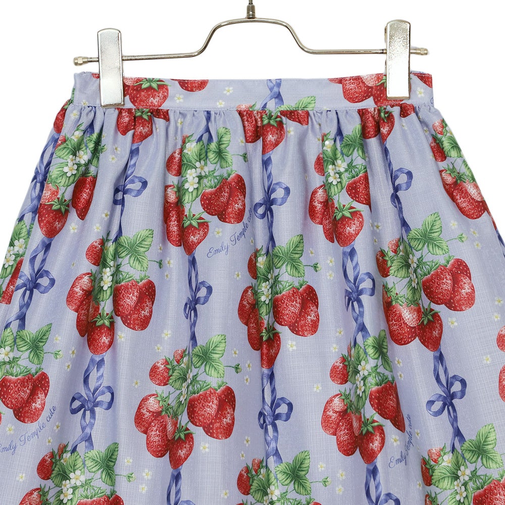 【本日限定お値下げ】エミキュStrawberry Ribbon treeスカート Strawberry Ribbon Tree Skirt by Emily Temple Cute