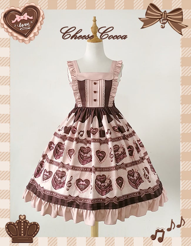 Cheese Cocoa ~ Chocolate Love Song JSK by Chinese Indie Brand