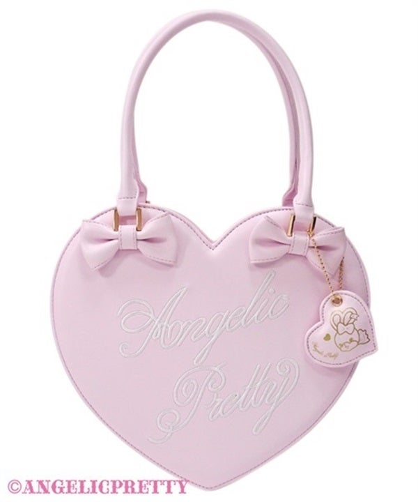 Embroidered Logo Heart Tote Bag by Angelic Pretty