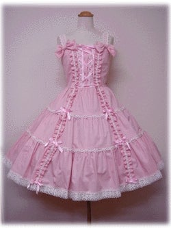 ワンピース AP Shoulder Ribbon JSK (2026) Shoulder Ribbon JSK (2005 1st Release) by Angelic Pretty