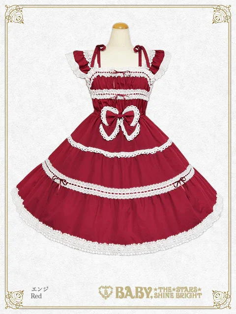 Innocent Ribbon Frill Shirring JSK by Baby, the Stars Shine Bright
