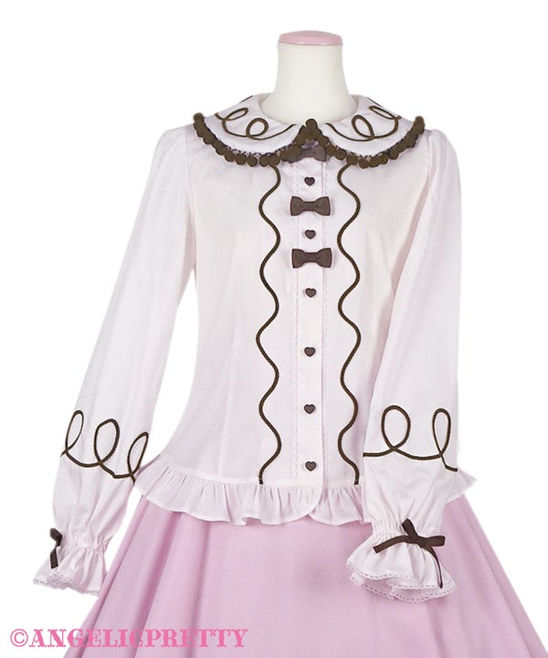 Nakayoshi Ginger Cookie Blouse by Angelic Pretty