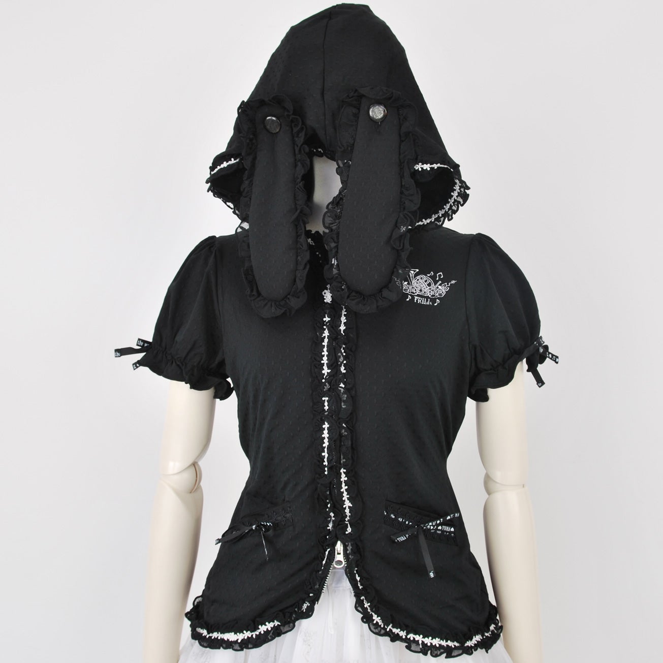FRILL ~ Bunny Ears Hooded Cardigan by h.NAOTO