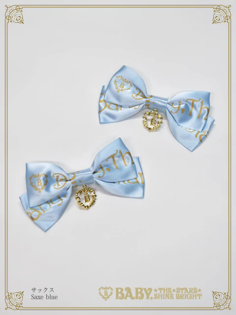 BABY Ribbon Sweet Diary リボンクリップ ネイビー Baby Ribbon Sweet Diary Ribbon Clip by Baby, the Stars Shine Bright