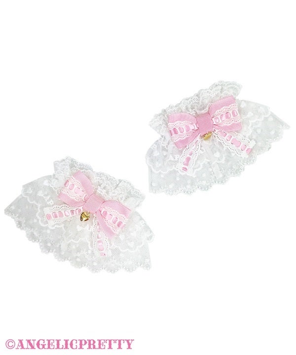 Dress-up Ladder Lace Wrist Cuffs by Angelic Pretty
