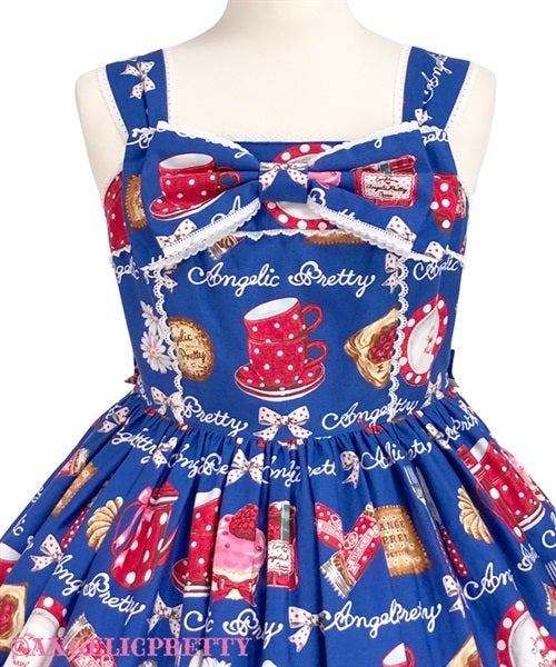 French Café Chest Ribbon JSK Set by Angelic Pretty