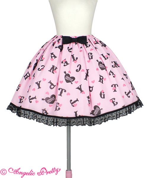 Angelic Pretty　Letter Dollスカート Letter Doll Skirt by Angelic Pretty
