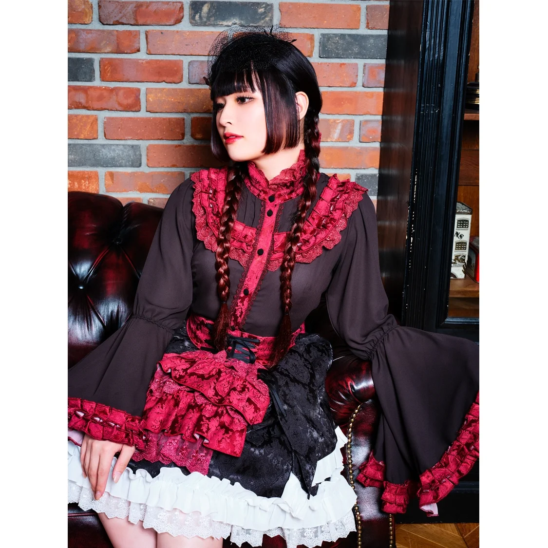 Rose Red Madness Red and Black Cape by Atelier Pierrot