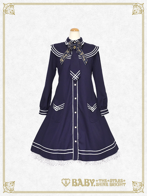 Marissa Sailor Collar Coat OP 紺色 Kk8Cqm80LyjezeI5lxOnRQi2eIGvnH