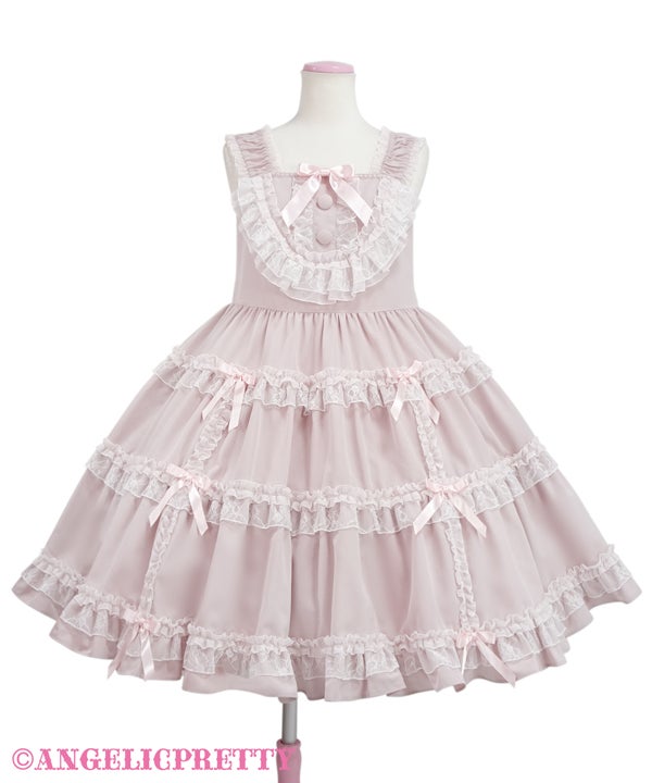 angelicpretty Ladyティアードジャンパースカート Lady Tiered JSK by Angelic Pretty