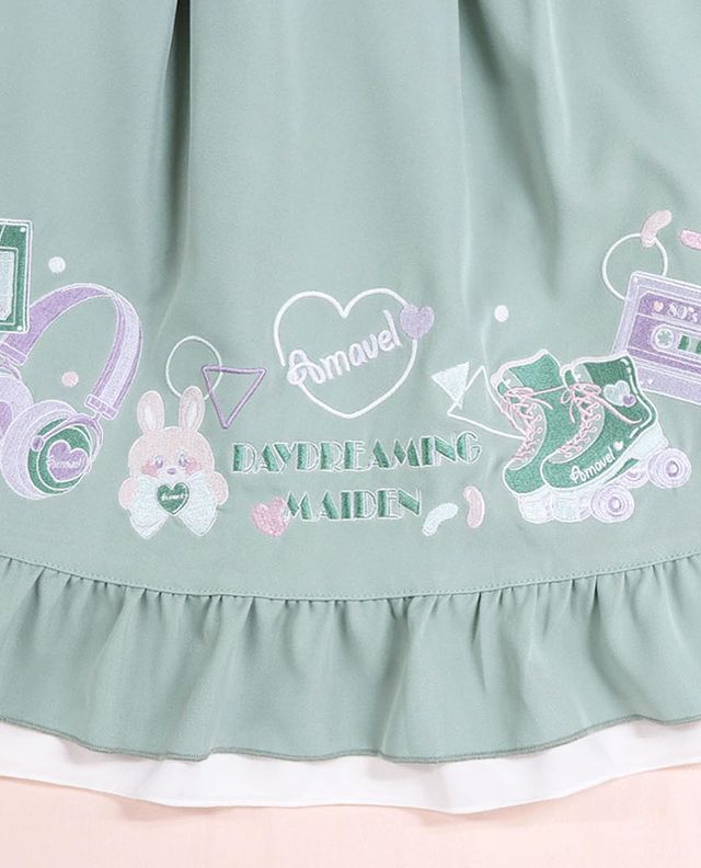 Amavel ~ Fancy POP Daydream Layered Skirt by Offbrand