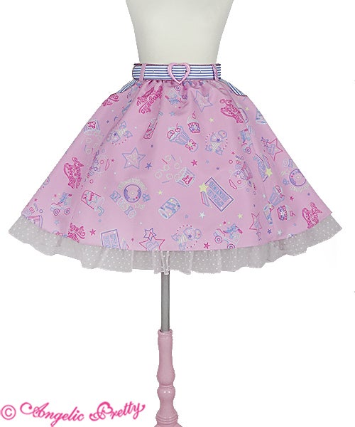 Angelic Pretty 少女のpartyスカート Neon Star Diner Skirt by Angelic Pretty