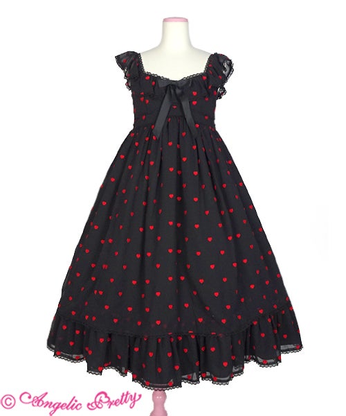 アンジェリックプリティ　プチハートJSK クロ Petit Heart JSK by Angelic Pretty