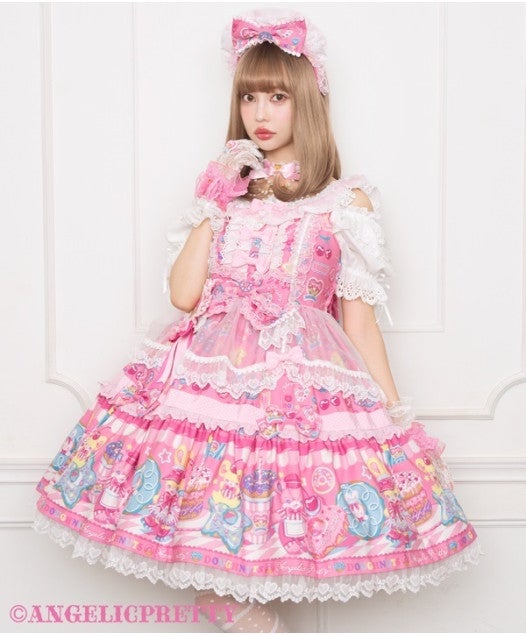 Toy's Donut Diner Apron Dress Set by Angelic Pretty