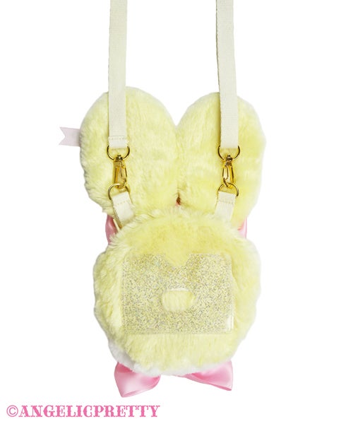 Angelic Pretty のリリカルバニーフェイスポーチ　イエロー Angelic Pretty のリリカルバニーフェイスポーチ イエロー Lyrical