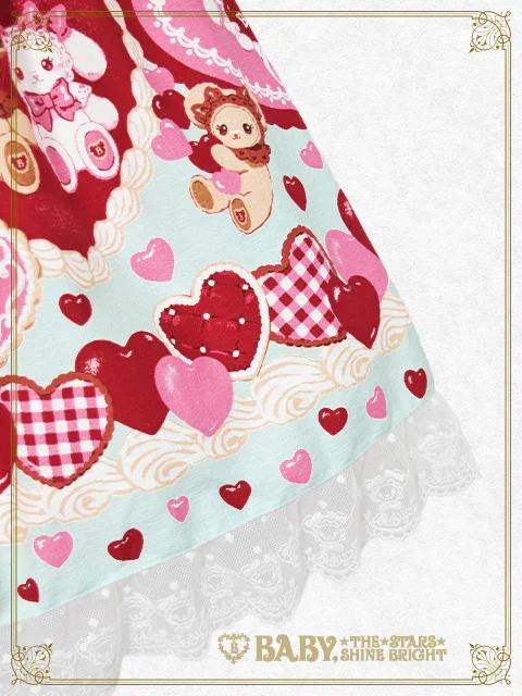 Kumya's Sweet Baby Love Heart JSK II & Head Bow Set by Baby, the