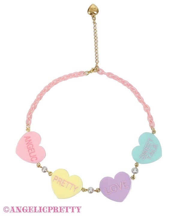 まるふ Dreamy Heart Candy Choker by Angelic Pretty
