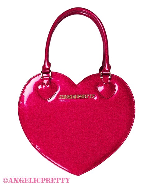 Glitter Love Heart Tote Bag (2021) by Angelic Pretty