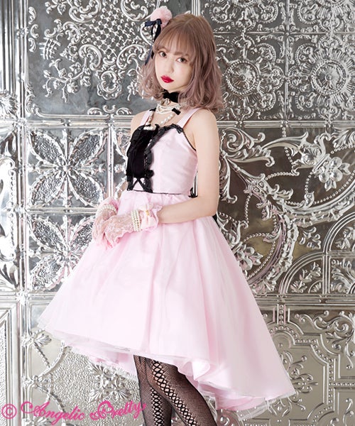 最終値下げ Angelic Pretty Petit Dressyジャンスカ　黒 Petit Dressy JSK by Angelic Pretty